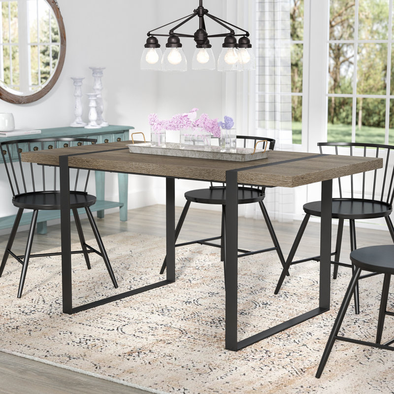 Laurel Foundry Modern Farmhouse Madelyn Urban Blend Wood Dining Table